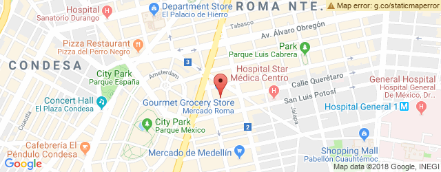 Mapa de ubicación de CHURRERÍA DEL MORO, MERCADO ROMA