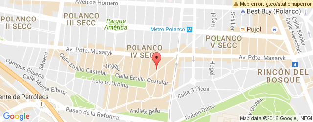 Mapa de ubicación de CHAI, POLANCO