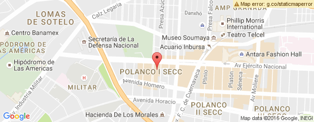 Mapa de ubicación de TOKS, CITY CORPORATIVO POLANCO