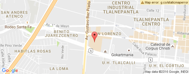 Mapa de ubicación de GREEN GRASS, TLALNEPANTLA