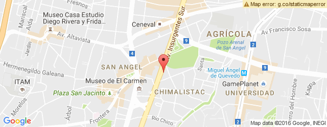 Mapa de ubicación de EL DEPÓSITO, SAN ÁNGEL
