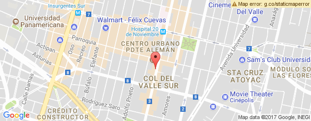 Mapa de ubicación de EL PESCADITO, COYOACÁN