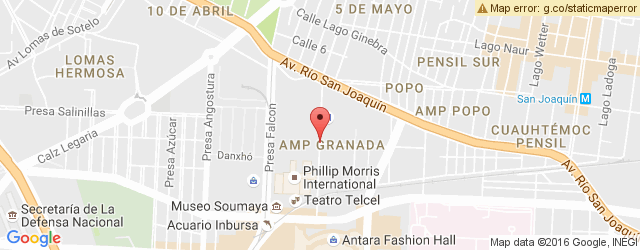Mapa de ubicación de EL PESCADITO, PLAZA CARSO