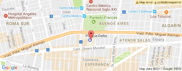 Mapa de ubicación de OLIVE GARDEN, PARQUE DELTA