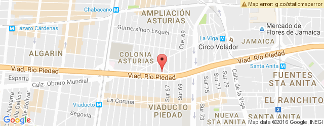Mapa de ubicación de TACOS FONDA ARGENTINA, VIADUCTO