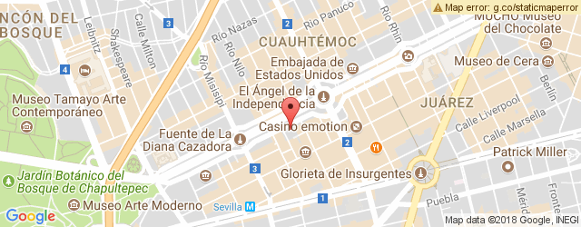 Mapa de ubicación de EL MESÓN GAUCHO, REFORMA
