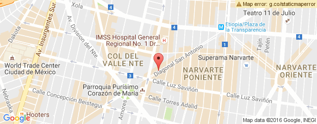 Mapa de ubicación de HELADO OBSCURO, DEL VALLE NORTE