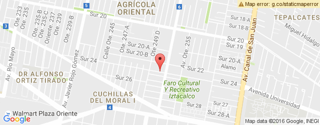 Mapa de ubicación de EL POLLITO CAMPESINO, AGRÍCOLA ORIENTAL