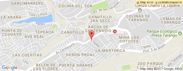 Mapa de ubicación de COMEMOS PIZZA CENTENARIO