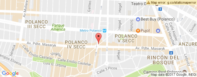 Mapa de ubicación de FOREVER, POLANCO