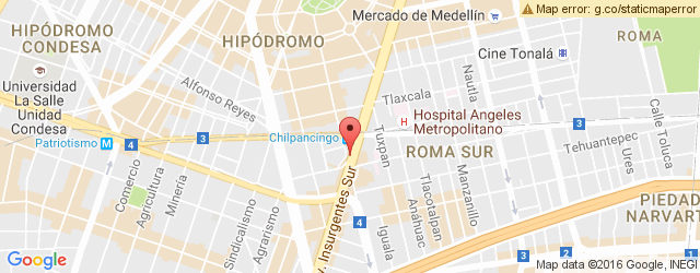 Mapa de ubicación de PANE EN VÍA, CHILPANCINGO