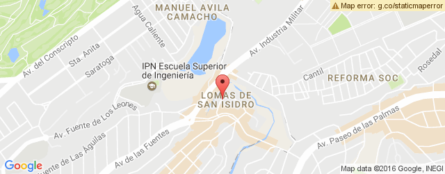 Mapa de ubicación de D´LI HOUSE TECAMACHALCO