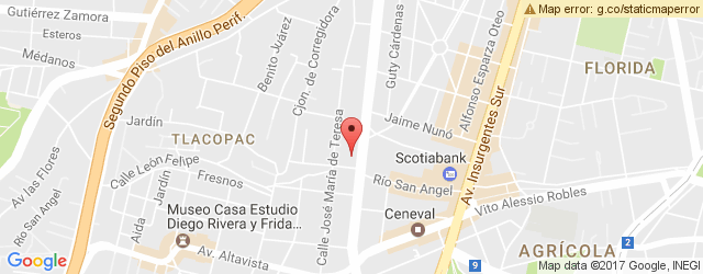 Mapa de ubicación de ESCAPARATE, SAN ÁNGEL