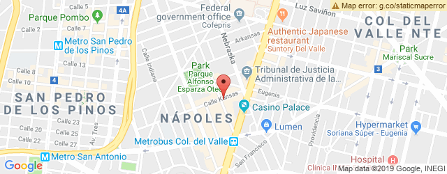 Mapa de ubicación de EL FAROLITO, MESA NAPOLES