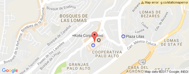 Mapa de ubicación de PANDA EXPRESS, ARCOS BOSQUES