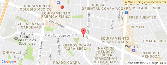 Mapa de ubicación de EL ARGENTINO, ACOXPA