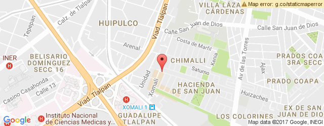 Mapa de ubicación de TORTAS VAMPIRO EXPRESS