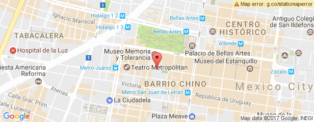 Mapa de ubicación de LA VITRINA, MERCADO INDEPENDENCIA