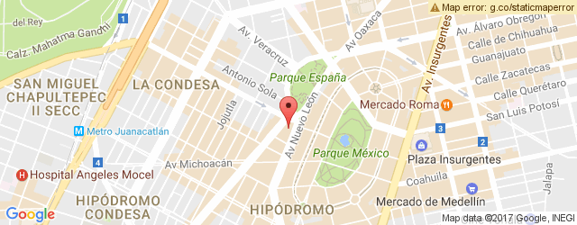 Mapa de ubicación de SALÓN PATA NEGRA, CONDESA