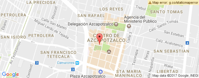 Mapa de ubicación de CAFÉ COLIBRÍ, AZCAPOTZALCO