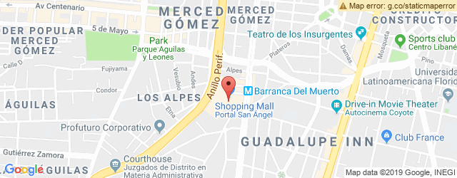 Mapa de ubicación de CHILI'S, PORTAL SAN ÁNGEL