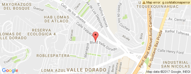 Mapa de ubicación de SUSHI ONE, VALLE DORADO