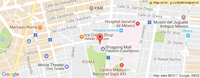 Mapa de ubicación de SUSHI MX, CUAUHTÉMOC