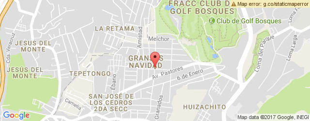 Mapa de ubicación de EL RINCÓN GOURMET, CUAJIMALPA