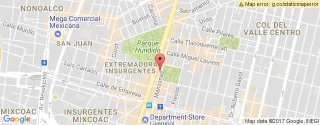Mapa de ubicación de CAFÉ COLIBRÍ, DEL VALLE