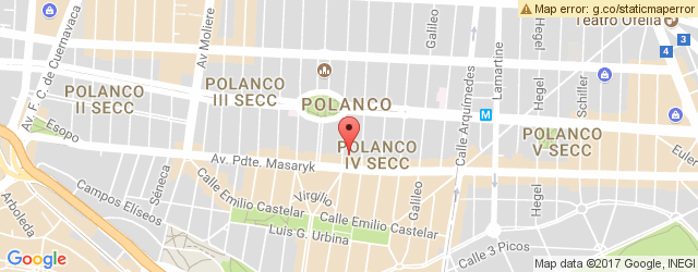 Mapa de ubicación de THE BEER BOX, POLANCO