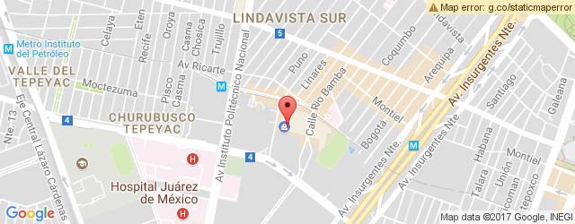 Mapa de ubicación de LAS JUANAS, PARQUE LINDAVISTA