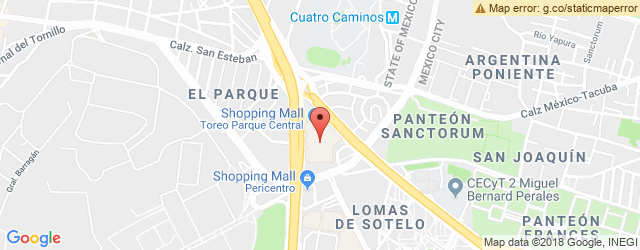 Mapa de ubicación de CASSAVA ROOTS, TOREO PARQUE CENTRAL