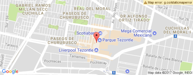 Mapa de ubicación de CASSAVA ROOTS, PARQUE TEZONTLE