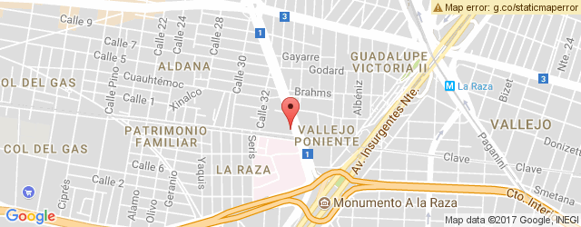 Mapa de ubicación de LOS BISQUETS OBREGÓN, LA RAZA