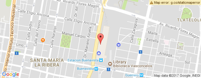 Mapa de ubicación de LOS BISQUETS OBREGÓN, BUENAVISTA