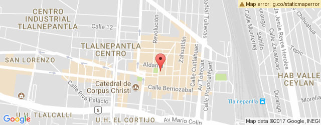 Mapa de ubicación de LOS BISQUETS OBREGÓN, TLALNEPANTLA