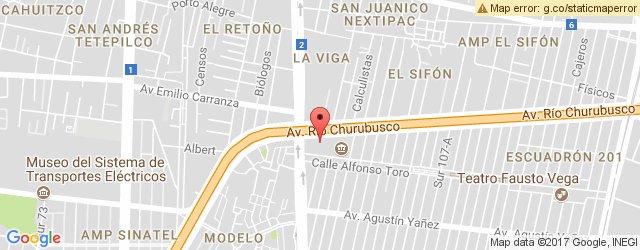 Mapa de ubicación de MADERO, CHURUBUSCO
