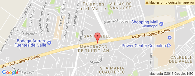Mapa de ubicación de MADERO, COACALCO
