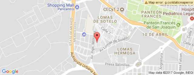 Mapa de ubicación de LA PANTERA FRESCA, LOMAS DE SOTELO