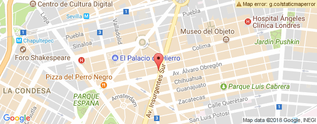 Mapa de ubicación de TAQUERÍA ORINOCO
