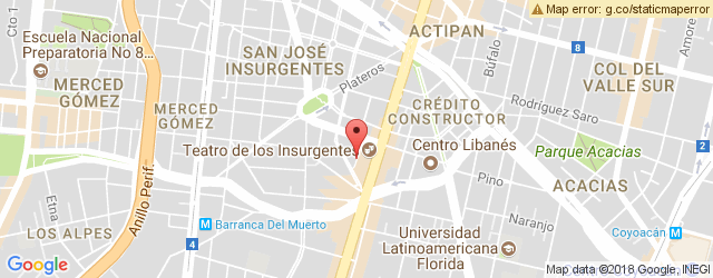 Mapa de ubicación de TE MATARÉ SANTANA, INSURGENTES