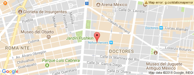 Mapa de ubicación de MERENDERO BIARRITZ