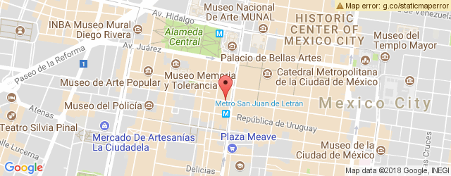 Mapa de ubicación de PANAME CAFÉ & BISTRO