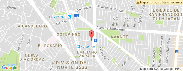 Mapa de ubicación de TACOS XOTEPINGO, EMILIANO ZAPATA