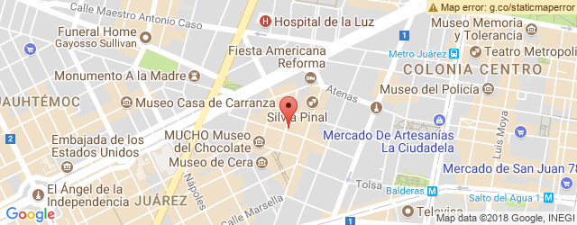 Mapa de ubicación de CENTRAL DE PIZZAS, LUCERNA COMEDOR