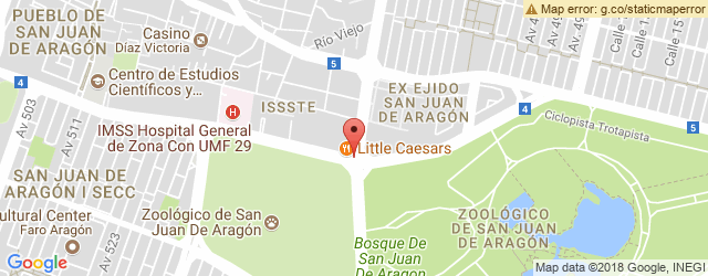 Mapa de ubicación de LITTLE CAESARS PIZZA, LORETO FABELA