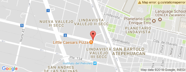 Mapa de ubicación de LITTLE CAESARS PIZZA, MONTEVIDEO