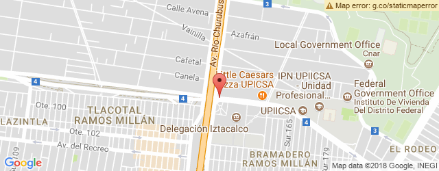 Mapa de ubicación de LITTLE CAESARS PIZZA, UPIICSA
