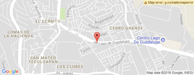 Mapa de ubicación de LITTLE CAESARS PIZZA, LAGO DE GUADALUPE