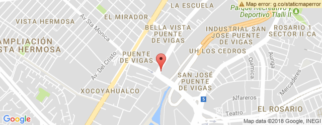 Mapa de ubicación de LITTLE CAESARS PIZZA, PUENTE DE VIGAS